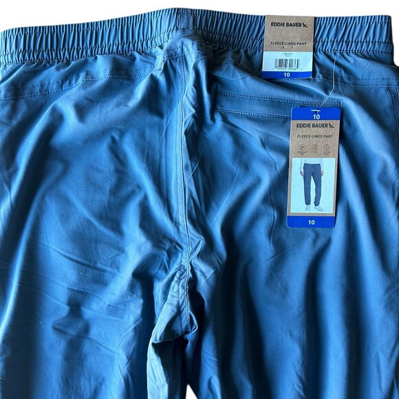 Eddie Bauer women's Fleece Lined Pant Blue UPF 50+ Size 10 - Picture 9 of 10